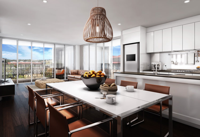 Johnson Street property kitchen/dining rooms