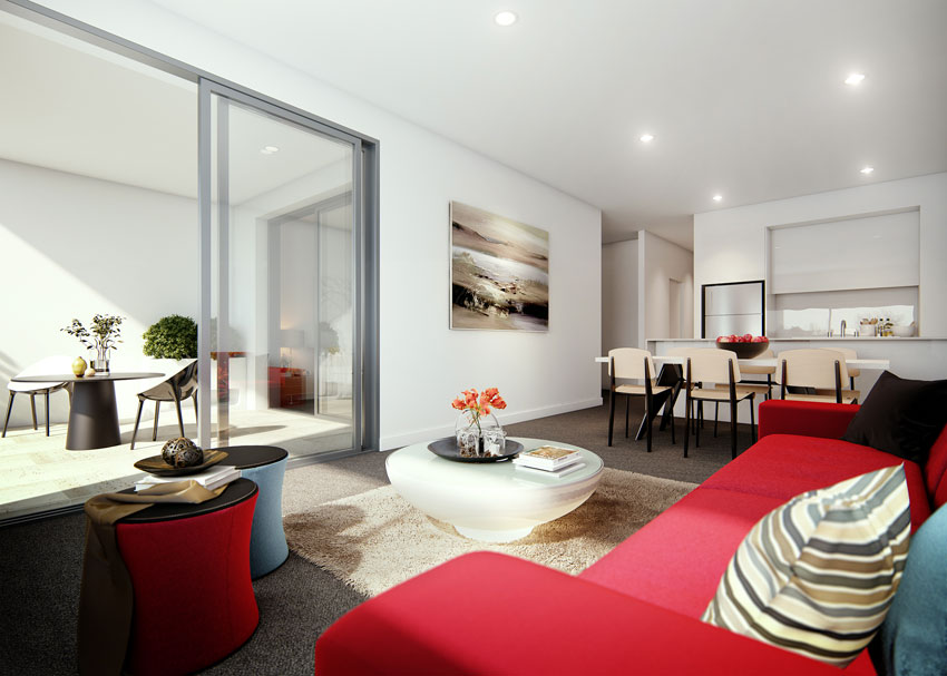 Wyndham Street living room